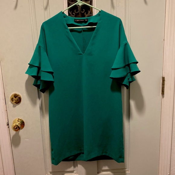 Green Zara  dress - Picture 1 of 3